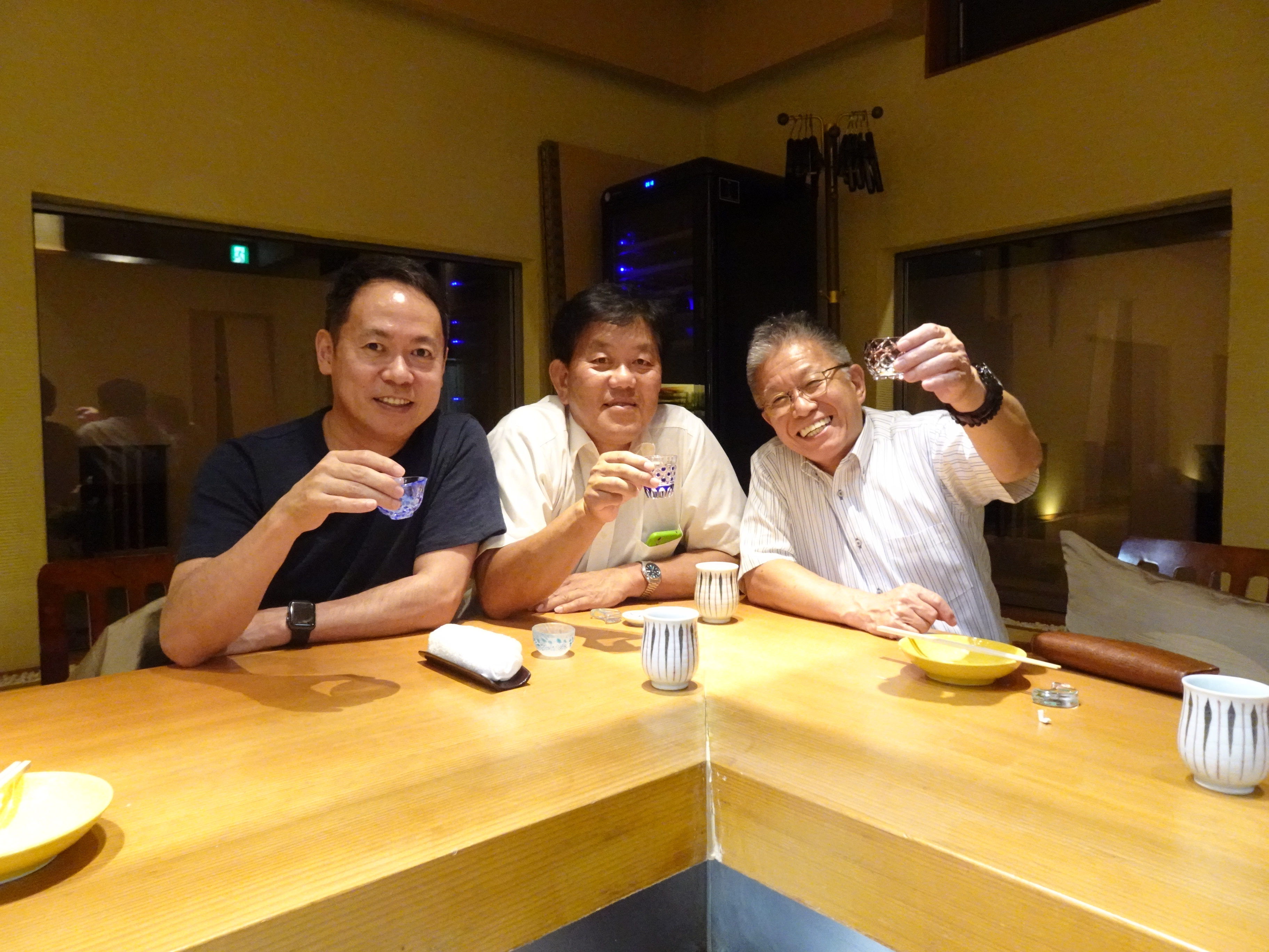 校長、強要両先生と